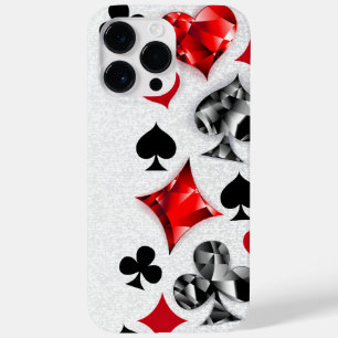 Poker Player Gambler Playing Card Suits Las Vegas Case-Mate iPhone 14 Pro Max Case