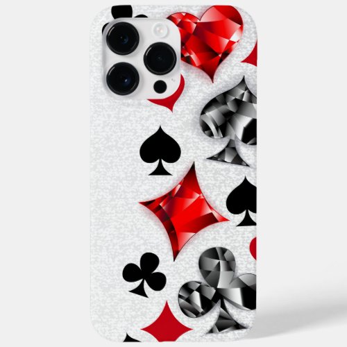 Poker Player Gambler Playing Card Suits Las Vegas Case_Mate iPhone 14 Pro Max Case