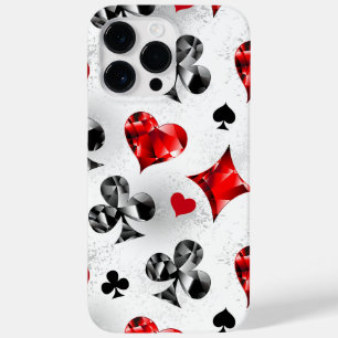 Poker Player Gambler Playing Card Suits Las Vegas Case-Mate iPhone 14 Pro Max Case