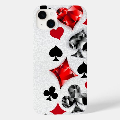 Poker Player Gambler Playing Card Suits Las Vegas Case_Mate iPhone 14 Plus Case