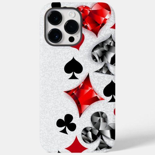 Poker Player Gambler Playing Card Suits Las Vegas Case_Mate iPhone 14 Pro Max Case