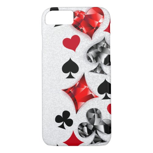 Poker Player Gambler Playing Card Suits Las Vegas iPhone 87 Case