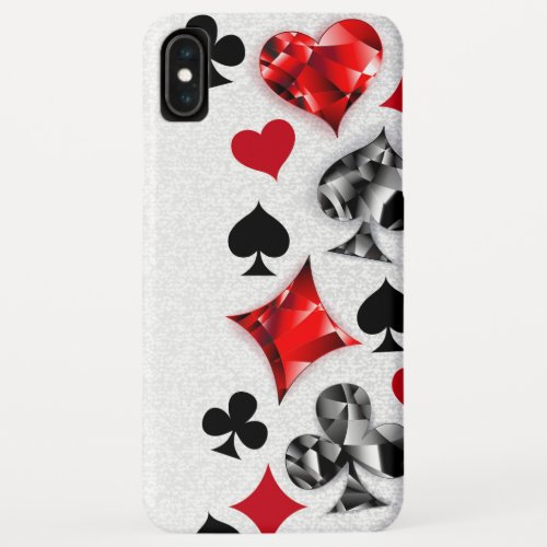 Poker Player Gambler Playing Card Suits Las Vegas iPhone XS Max Case