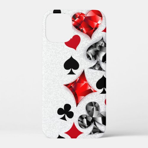 Poker Player Gambler Playing Card Suits Las Vegas iPhone 12 Mini Case