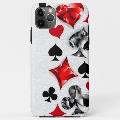 Poker Player Gambler Playing Card Suits Las Vegas iPhone 11 Pro Max Case