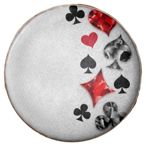 Poker Player Gambler Playing Card Suits Las Vegas Chocolate Covered Oreo