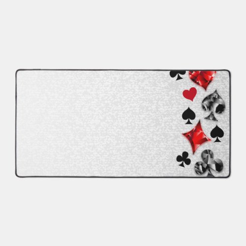 Poker Player Gambler Playing Card Suits Las Vegas Desk Mat
