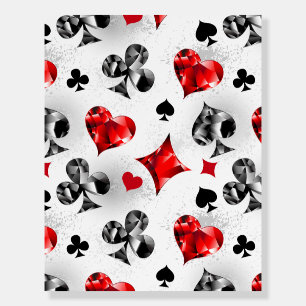 Poker Player Gambler Playing Card Suits Las Vegas Foam Board
