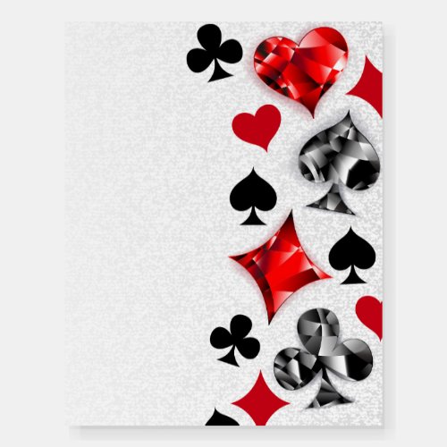 Poker Player Gambler Playing Card Suits Las Vegas Foam Board