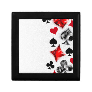 Poker Player Gambler Playing Card Suits Las Vegas Gift Box
