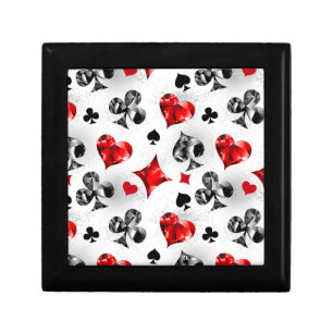 Poker Player Gambler Playing Card Suits Las Vegas Gift Box
