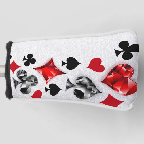 Poker Player Gambler Playing Card Suits Las Vegas Golf Head Cover
