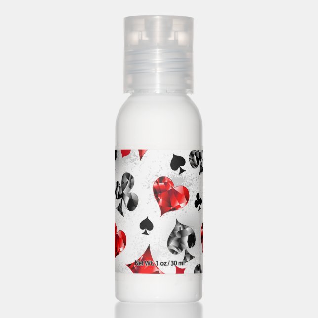Poker Player Gambler Playing Card Suits Las Vegas Hand Lotion (Front)