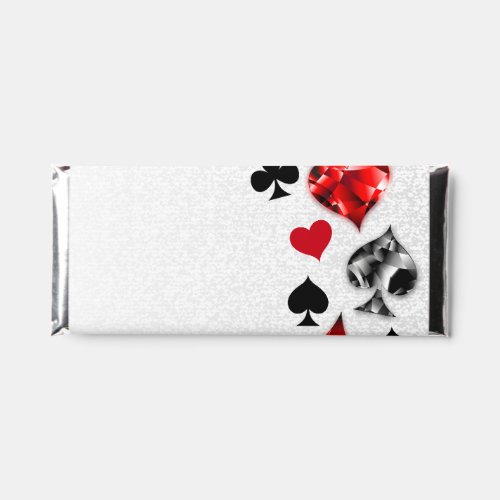 Poker Player Gambler Playing Card Suits Las Vegas Hershey Bar Favors