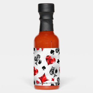 Poker Player Gambler Playing Card Suits Las Vegas Hot Sauces