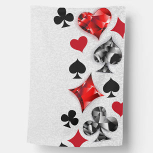 Poker Player Gambler Playing Card Suits Las Vegas House Flag