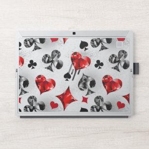 Poker Player Gambler Playing Card Suits Las Vegas HP Laptop Skin