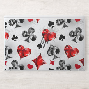 Poker Player Gambler Playing Card Suits Las Vegas HP Laptop Skin