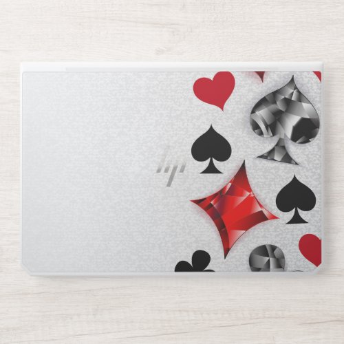 Poker Player Gambler Playing Card Suits Las Vegas HP Laptop Skin