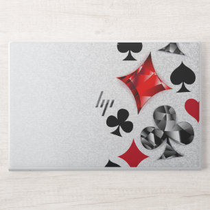 Poker Player Gambler Playing Card Suits Las Vegas HP Laptop Skin
