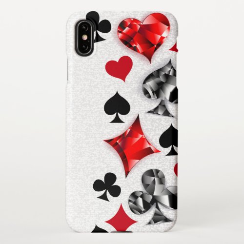 Poker Player Gambler Playing Card Suits Las Vegas iPhone XS Max Case