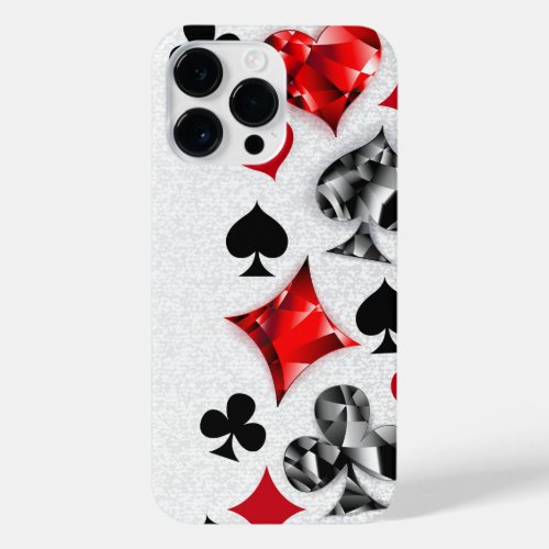 Poker Player Gambler Playing Card Suits Las Vegas iPhone 14 Pro Max Case