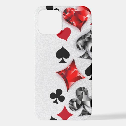 Poker Player Gambler Playing Card Suits Las Vegas iPhone 12 Case