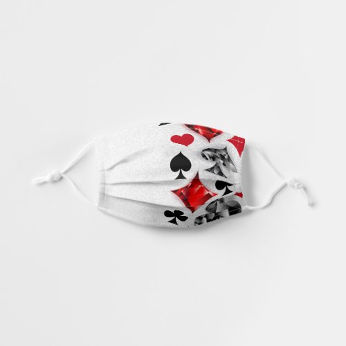 Poker Player Gambler Playing Card Suits Las Vegas Kids Cloth Face Mask
