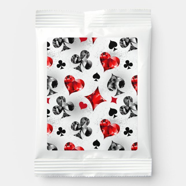 Poker Player Gambler Playing Card Suits Las Vegas Lemonade Drink Mix (Front)