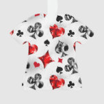 Poker Player Gambler Playing Card Suits Las Vegas Ornament