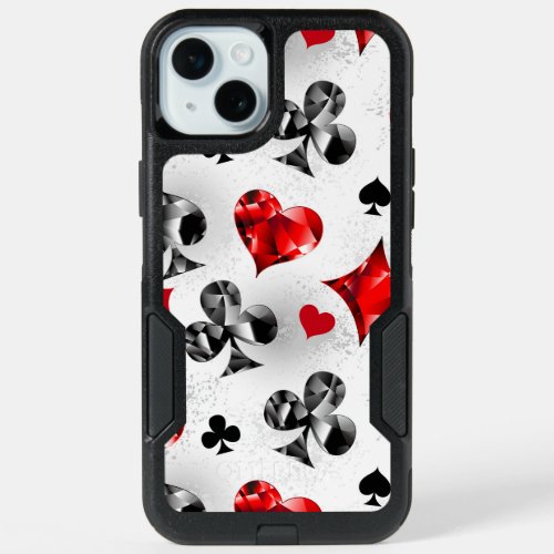 Poker Player Gambler Playing Card Suits Las Vegas iPhone 15 Plus Case