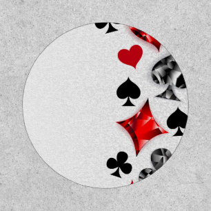 Poker Player Gambler Playing Card Suits Las Vegas Patch