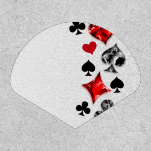 Poker Player Gambler Playing Card Suits Las Vegas Patch