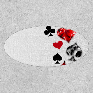 Poker Player Gambler Playing Card Suits Las Vegas Patch