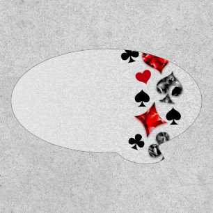 Poker Player Gambler Playing Card Suits Las Vegas Patch