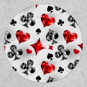 Poker Player Gambler Playing Card Suits Las Vegas Patch