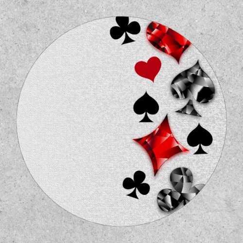 Poker Player Gambler Playing Card Suits Las Vegas Patch