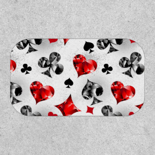 Poker Player Gambler Playing Card Suits Las Vegas Patch