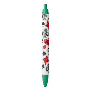 Poker Player Gambler Playing Card Suits Las Vegas Pen