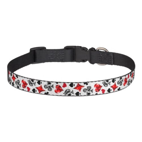 Poker Player Gambler Playing Card Suits Las Vegas Pet Collar