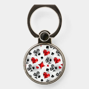 Poker Player Gambler Playing Card Suits Las Vegas Phone Ring Stand