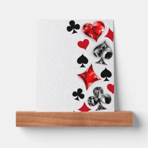 Poker Player Gambler Playing Card Suits Las Vegas Picture Ledge