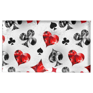 Poker Player Gambler Playing Card Suits Las Vegas Place Card Holder