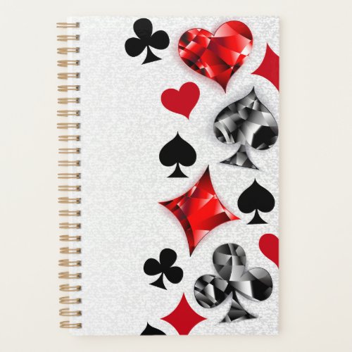 Poker Player Gambler Playing Card Suits Las Vegas Planner