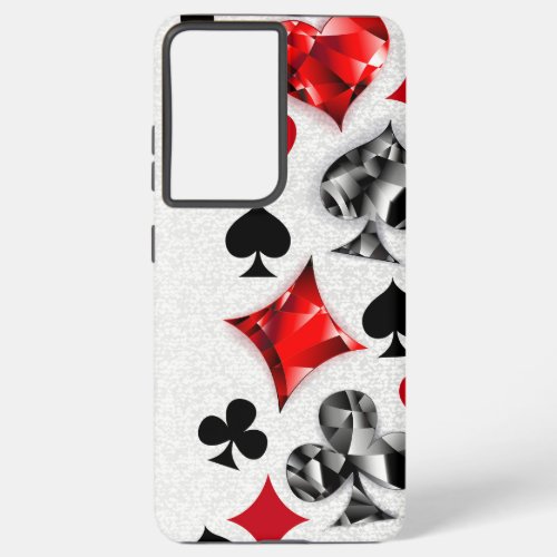 Poker Player Gambler Playing Card Suits Las Vegas Samsung Galaxy S21 Case