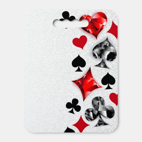 Poker Player Gambler Playing Card Suits Las Vegas Seat Cushion