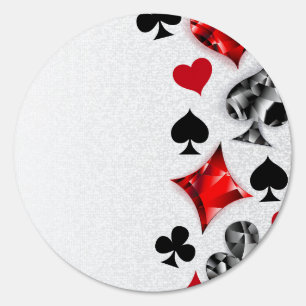 Poker Player Gambler Playing Card Suits Las Vegas Sign