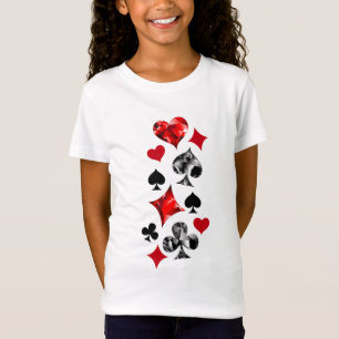 Poker Player Gambler Playing Card Suits Las Vegas T-Shirt