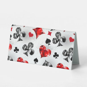 Poker Player Gambler Playing Card Suits Las Vegas Table Tent