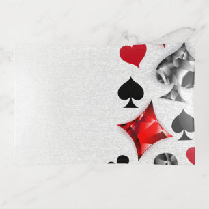 Poker Player Gambler Playing Card Suits Las Vegas Trinket Tray